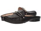 Tahari Klinton (black Soft Leather) Women's Clog/mule Shoes