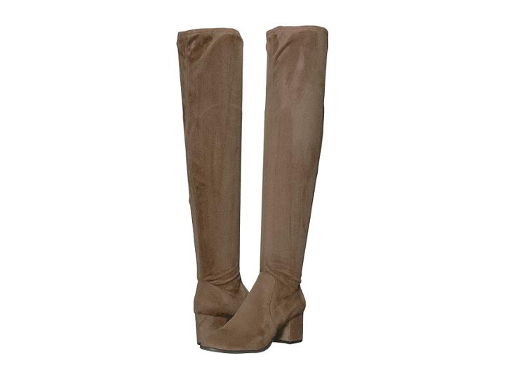 Tahari Jodi (winter Ash Stretch Suede/fabric) Women's Zip Boots