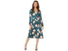 Paige Fontaine Midi Dress (deep Teal/muted Clay) Women's Dress