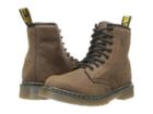Dr. Martens Kid's Collection Delaney Lace Boot (little Kid/big Kid) (dark Brown Burnished Wyoming) Kids Shoes