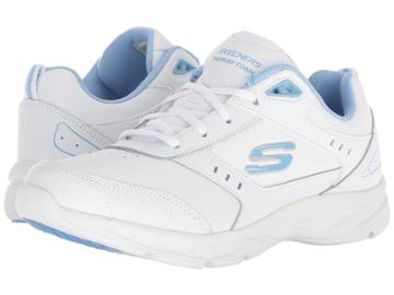 Skechers Mystics (white/blue) Women's Shoes