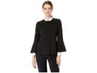 Tommy Hilfiger Bell Sleeve Jacket (black) Women's Coat