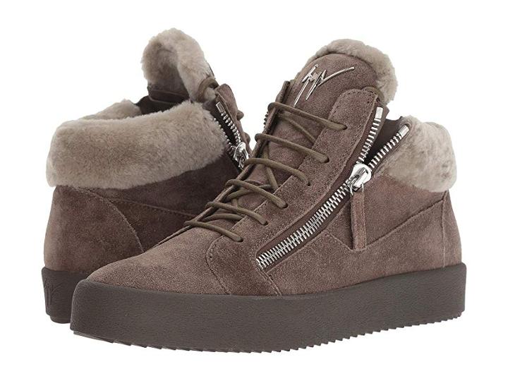 Giuseppe Zanotti May London Shearling Sneaker (vigogna) Men's Shoes