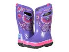 Bogs Kids Classic Pansies (toddler/little Kid/big Kid) (purple Multi) Girls Shoes