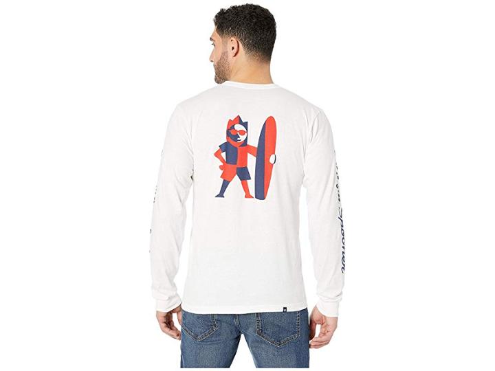 Reyn Spooner Sun Man Long Sleeve T-shirt (white) Men's T Shirt