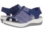 Clarks Arla Shaylie (cobalt/white Heathered Elastic) Women's Sandals