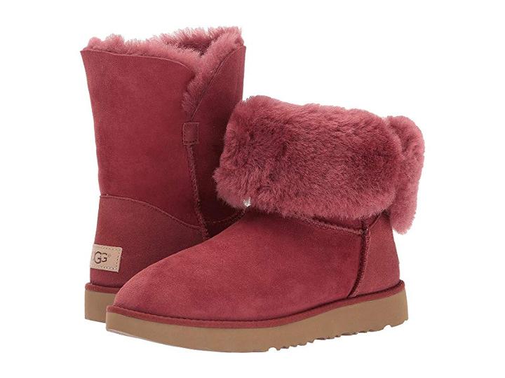 Ugg Classic Cuff Short (red Clay) Women's Shoes