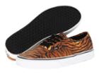 Vans Authentic ((tiger) Brown/true White) Skate Shoes