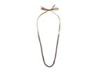 Chan Luu Sterling Silver Adjustable Necklace With Fresh Water Pearls And Velvet Overlay (dark Champagne Pearl) Necklace