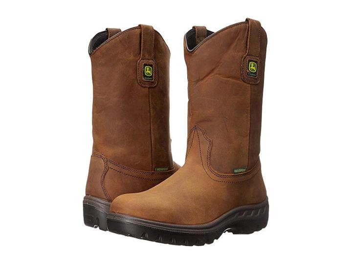 John Deere Wct Waterproof 11 Pull-on St (tan Tamper) Men's Work Boots