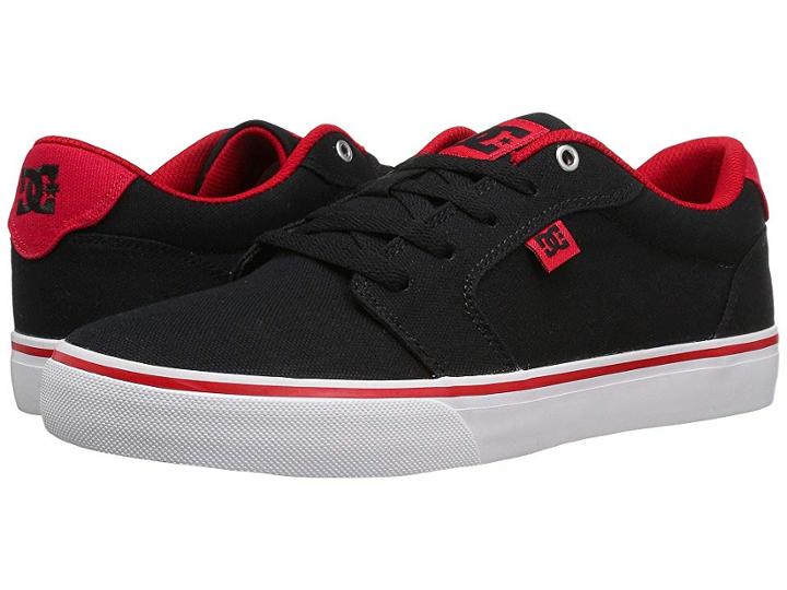 Dc Anvil Tx (black/red/white) Men's Skate Shoes