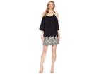 Karen Kane Embroidered Cold Shoulder Dress (black) Women's Dress