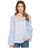 Sanctuary Flora Top (icy Blue/milk) Women's Clothing