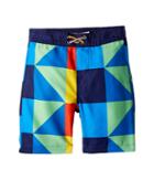 Appaman Kids Allover Multicolored Square Print Swim Trunks (toddler/little Kids/big Kids) (geometric) Boy's Swimwear