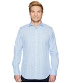 Polo Ralph Lauren Striped Poplin Brownstone Long Sleeve Sport Shirt (blue/white) Men's Clothing