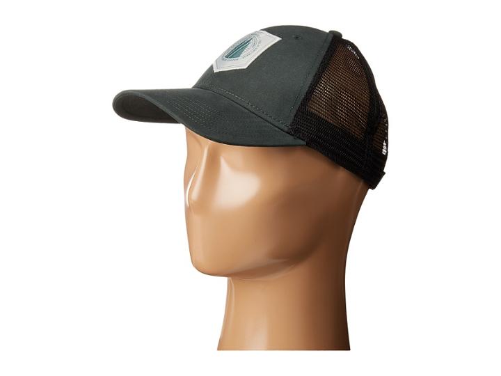 The North Face Mudder Trucker Hat (darkest Spruce/high-rise Grey/silver Pine Green) Baseball Caps
