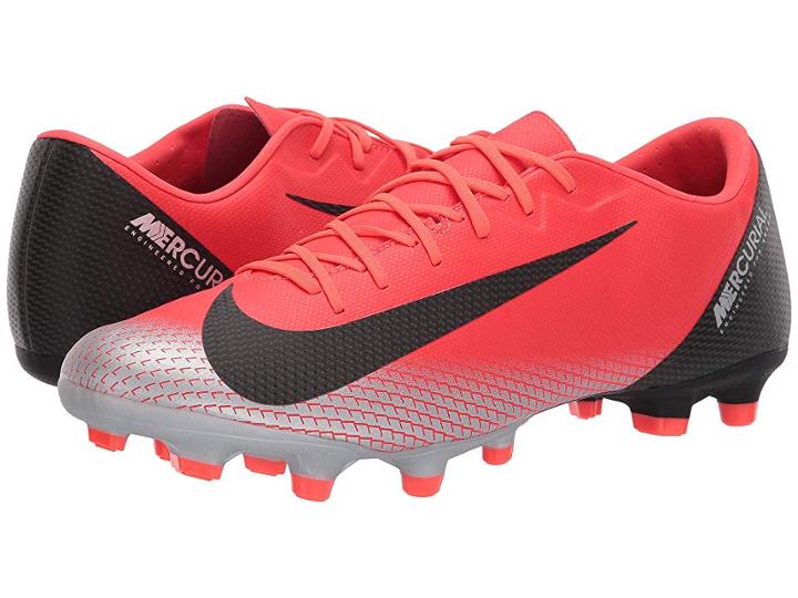 Nike Vapor 12 Academy Cr7 Mg (bright Crimson/black/chrome/dark Grey) Men's Soccer Shoes