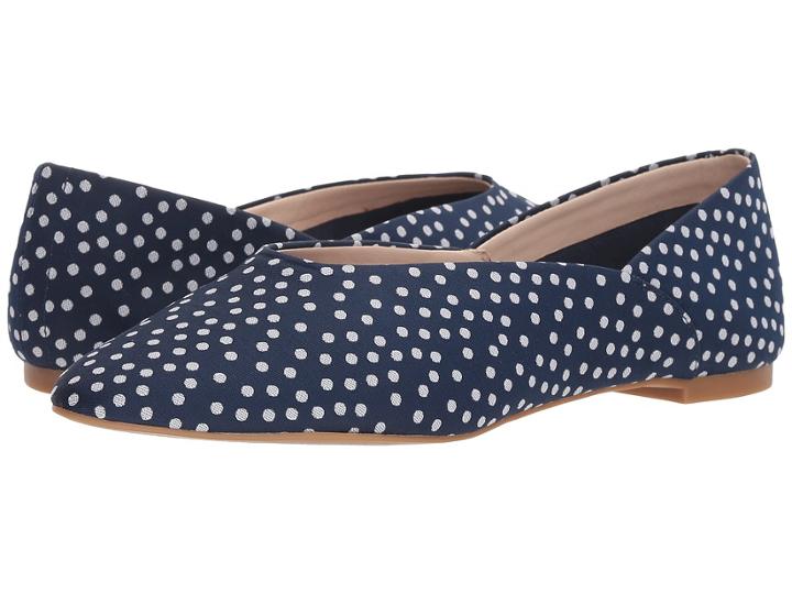 Nine West Monika 40th Anniversary Flat (navy/white Fabric) Women's Flat Shoes