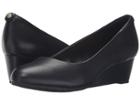 Clarks Vendra Bloom (black Leather) Women's  Shoes
