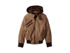 Urban Republic Kids Reese Pu Suede Moto Jacket W/ Fleece Hoodie (toddler) (saddle Brown) Boy's Coat
