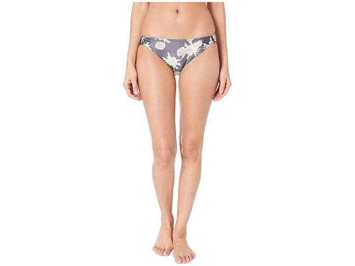 Roxy Romantic Senses Full Coverage Bikini Bottoms (turbulence Rose And Pearls) Women's Swimwear