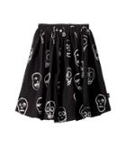 Nununu Skull Mask Balloon Skirt (little Kids/big Kids) (black) Girl's Skirt