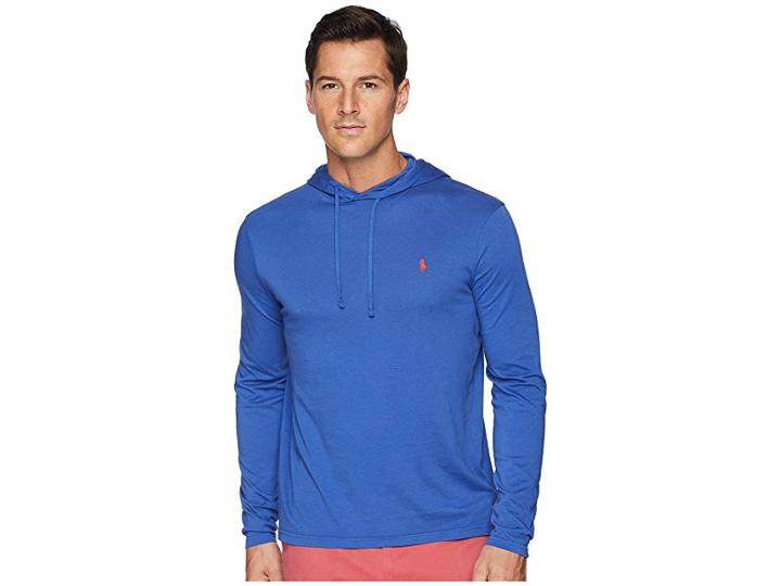 Polo Ralph Lauren Hooded Jersey T-shirt (provincetown Blue) Men's T Shirt