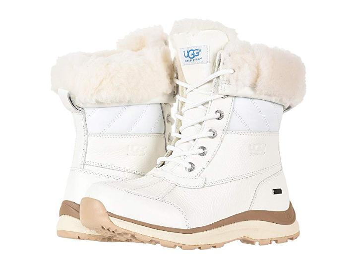 Ugg Adirondack Quilt Boot Iii (white) Women's Cold Weather Boots