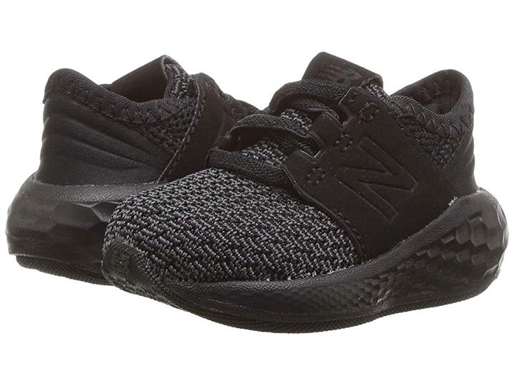 New Balance Kids Kvcrzv2i Nubuck (infant/toddler) (black/magnet) Boys Shoes