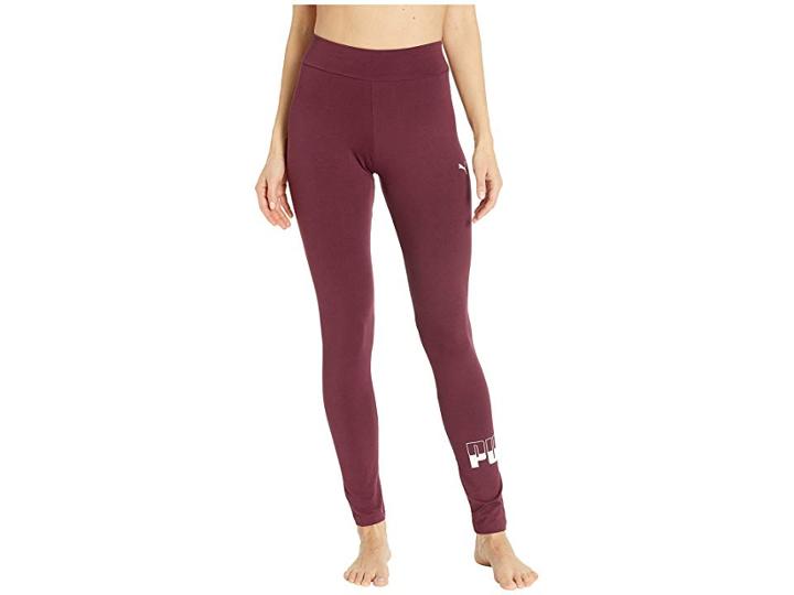 Puma Rebel Logo Leggings (fig) Women's Casual Pants
