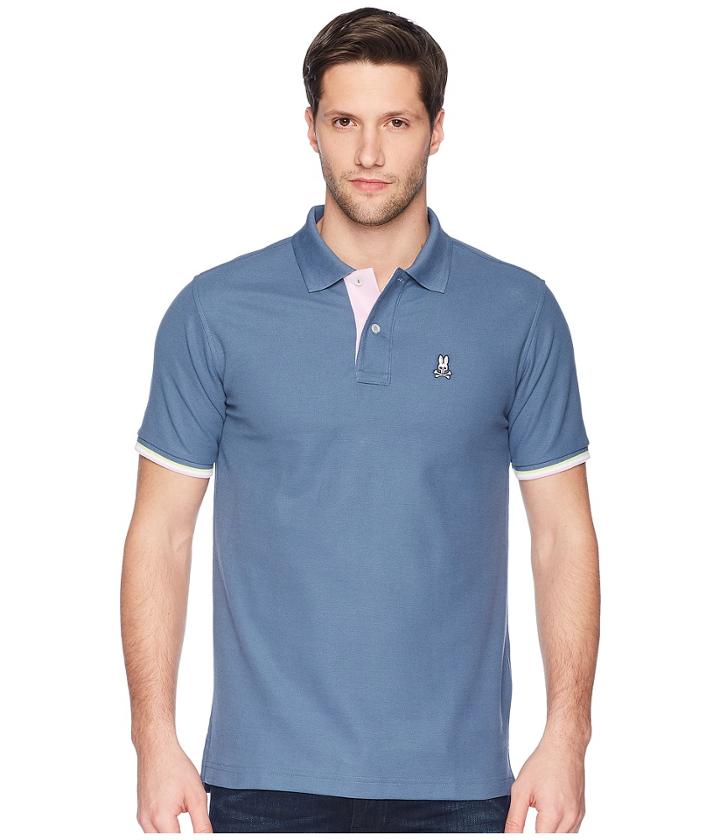 Psycho Bunny St. Croix Polo (tidal) Men's Short Sleeve Pullover