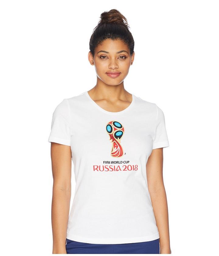 Adidas World Cup Emblem Tee (white) Women's T Shirt