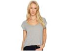 Alternative Organic Pima Cotton Melrose Scoop Tee (dublin Grey Heather) Women's T Shirt