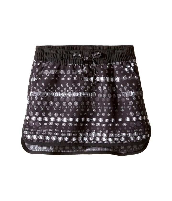 Columbia Kids Solar Stream Skort (little Kids/big Kids) (black Bubble Dot) Girl's Skort
