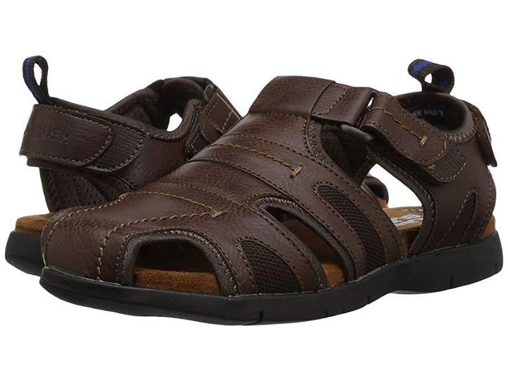 Nunn Bush Rio Grande Fisherman Closed Toe Sandal (brown 1) Men's Sandals