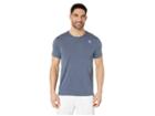 Reebok Work Out Ready Melange Tech Top (collegiate Navy) Men's Clothing