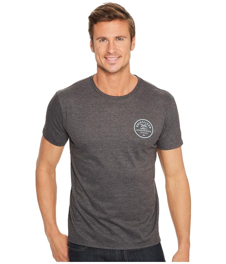 Quiksilver Left Palm Tee Shirt (charcoal Heather) Men's T Shirt