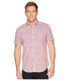 Robert Graham Modern Americana Isia Short Sleeve Woven Shirt (red) Men's Clothing