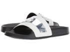 Michael Michael Kors Jett Slide (optic White Logo Emboss Patent/eva) Women's Shoes