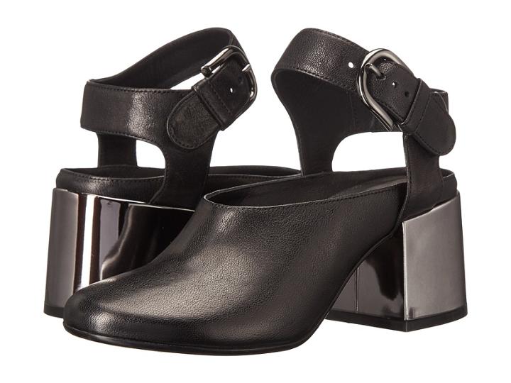 Mm6 Maison Margiela Mary Jane Bootie (black Leather) Women's Boots