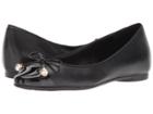 Michael Michael Kors Gia Ballet (black Nappa/patent) Women's Dress Flat Shoes