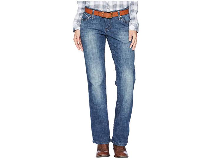 Wrangler Shiloh Ultimate Riding Low Rise Jeans (dark Wash) Women's Jeans