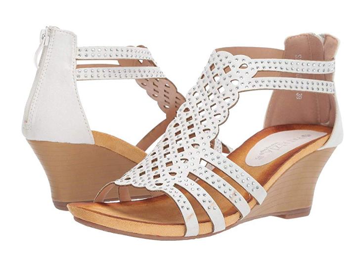 Patrizia Sagebrush (white) Women's Wedge Shoes