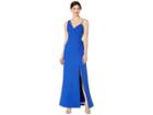 Bcbgmaxazria Long Woven Evening Dress (royal Blue) Women's Clothing