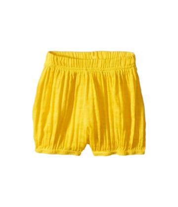 Nununu Muslin Yoga Shorts (infant/toddler/little Kids) (dusty Yellow) Kid's Shorts