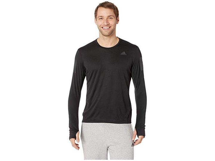 Adidas Own The Run Long Sleeve Tee (black) Men's T Shirt