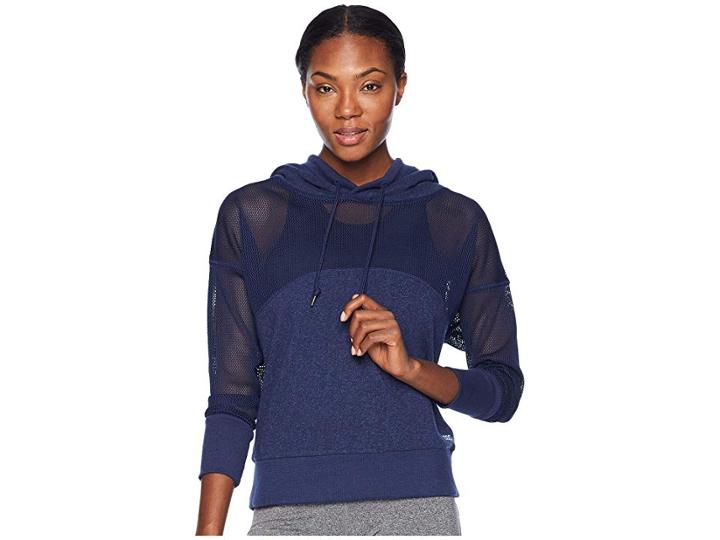 Lorna Jane Match Point Active Hoodie (ink Marl) Women's Sweatshirt