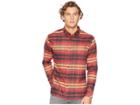 Quiksilver Waterman Thermo Hyper Flannel Ii Long Sleeve Shirt (cardinal) Men's Clothing