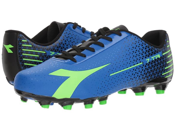 Diadora 7-tri Mg 14 (imperial Blue/lime Punch/black) Soccer Shoes