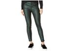 7 For All Mankind Metallic Ankle Skinny In Emerald (emerald) Women's Jeans